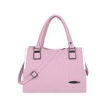 pink handbag with shoulder strap stylish tote bag for women