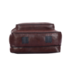 brown office laptop bag bottom view with protective base business briefcase