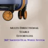 trolley suitcase 360 degree smooth dual wheel system multi directional stable effortless movement