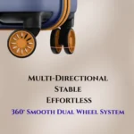 trolley suitcase 360 degree smooth dual wheel system multi directional stable effortless movement