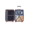 56 cm trolley bag interior view with spacious compartments and organized packing design