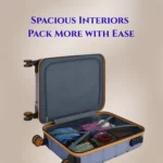 👉 trolley suitcase spacious interior open luggage with organized compartments travel bag