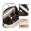 Women’s backpack purse interior with laptop compartment, spacious storage pockets, and organized everyday essentials